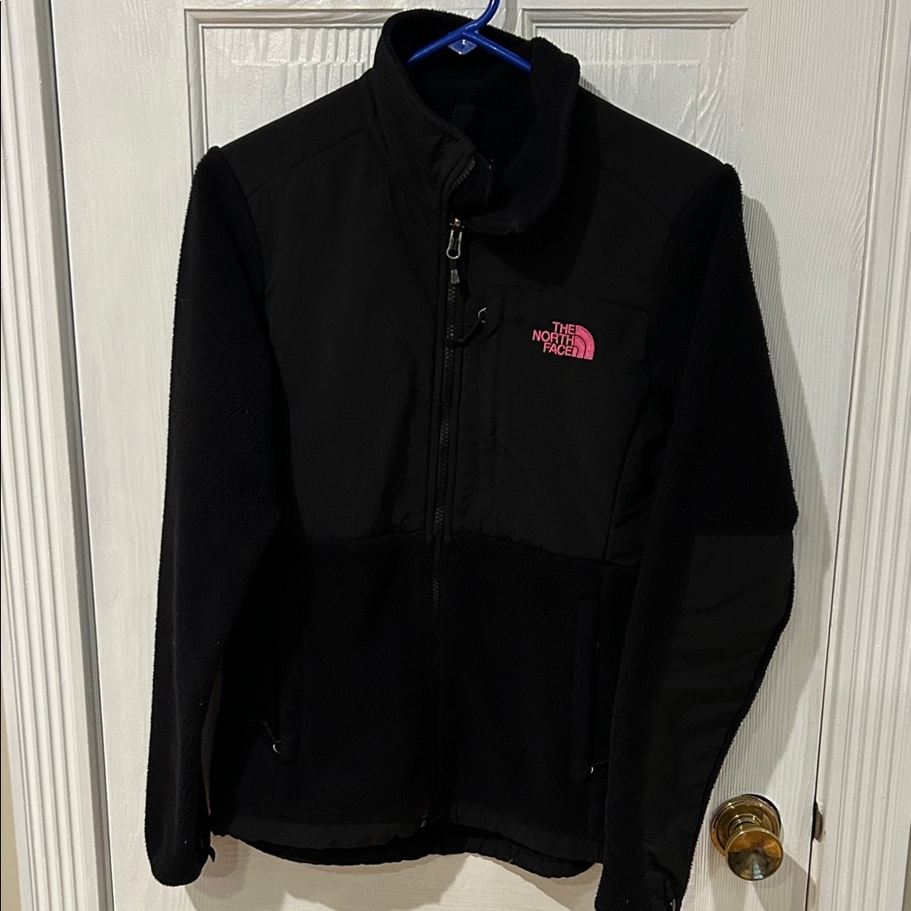 The North Face Black Jacket with Pink Accent